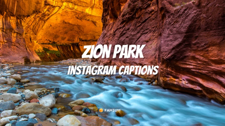 Instagram Captions for Zion National Park
